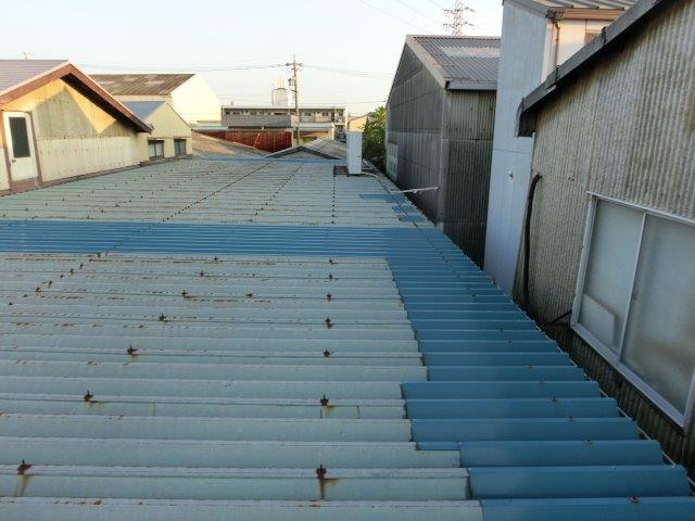 名古屋市港区正保町にて屋根塗装の診断と調査を無料で行いました