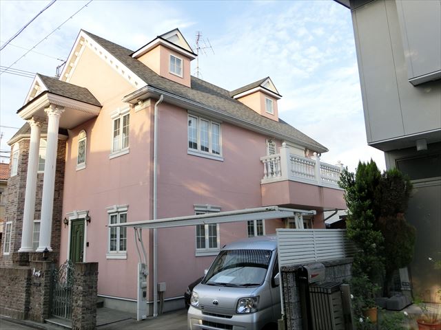 名古屋市南区/外壁塗装を行うために高圧洗浄を行いました。
