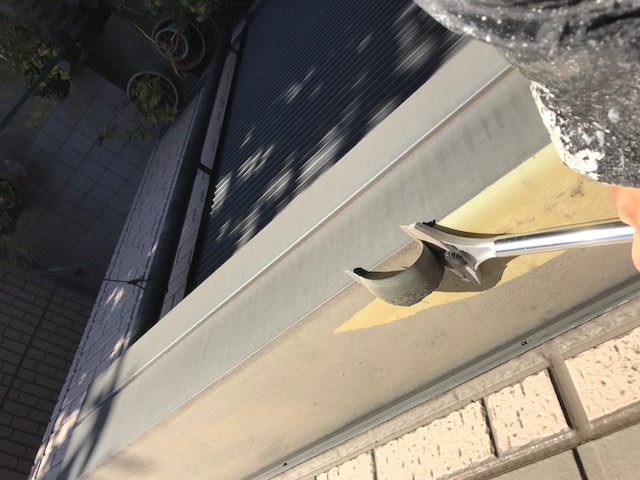 塩ビ被膜のシャッターボックス