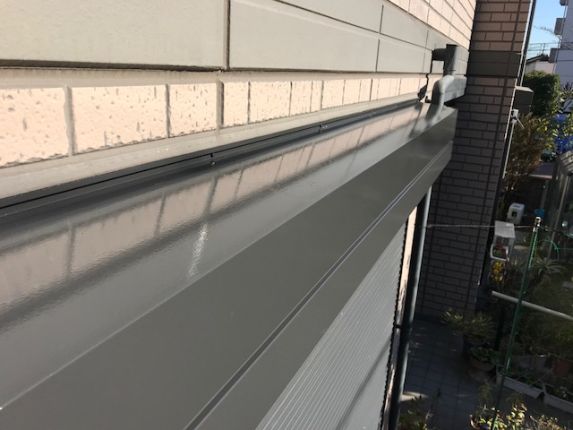 塩ビ被膜のシャッターボックス