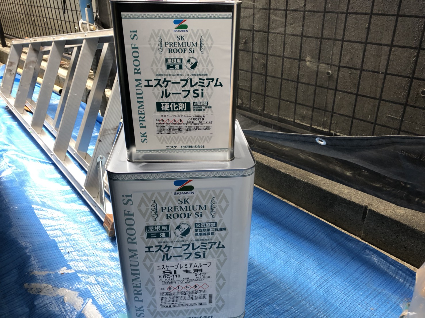 名古屋市熱田区／賃貸アパート改修工事の屋根塗装