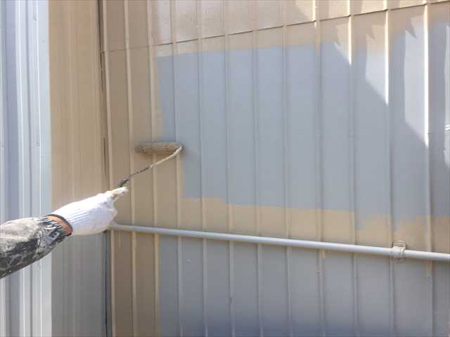 クリーンマイルドシリコンを使用したトタンの塗り替え／名古屋市港区