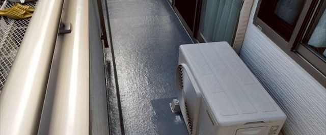 名古屋市中村区｜住宅バルコニー床をウレアックスHGで防水工事｜街の外壁塗装やさん名古屋南店