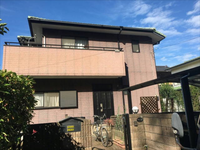 窯業系サイディングを無機塗料スーパーセランで塗装します・水戸市