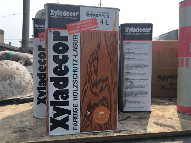 三井ホ-ムのお宅のウッドデッキをキシラデコ-ルで塗装/ひたちなか市