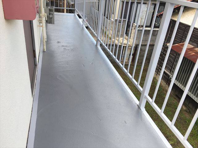 防水塗装 仕上り