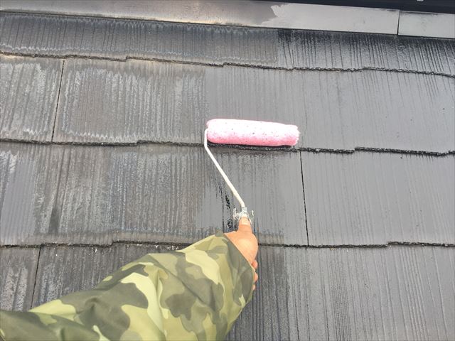 屋根下塗り