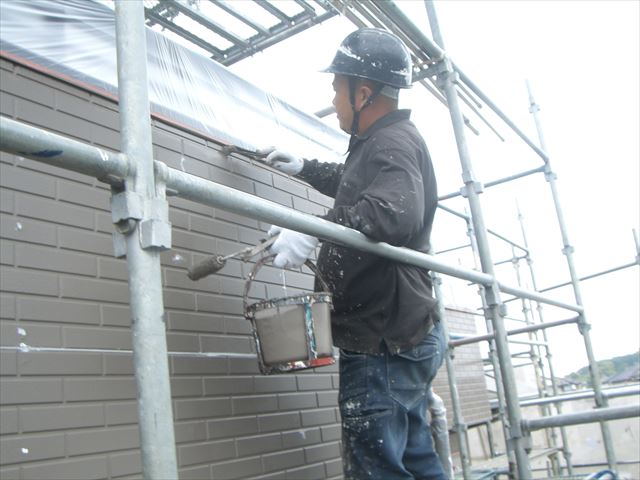 ス-パ-セランマイルド上塗り中
