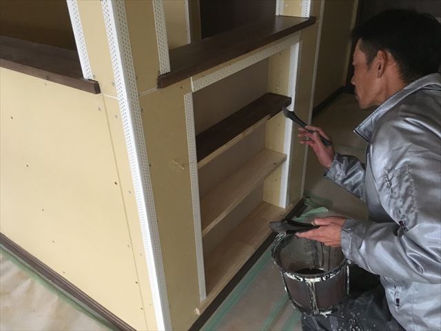 集成材OS着色