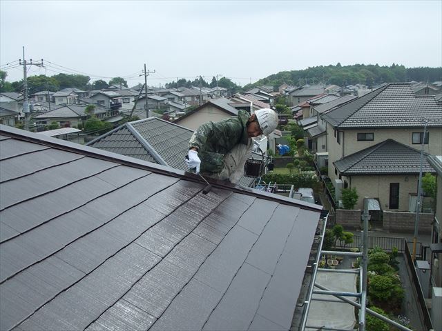 屋根仕上げ塗装スーパーセランマイルド遮熱塗料