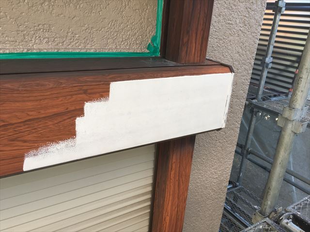 水戸市内原町/外壁と附帯部塗装・附帯部塗装作業