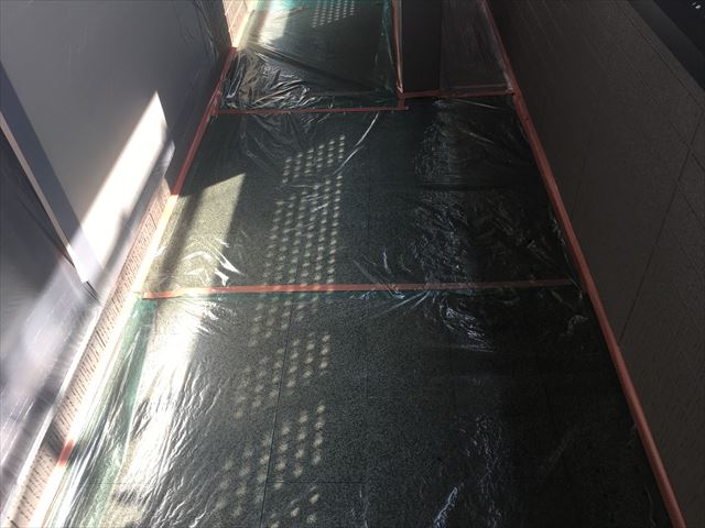 ベランダ足下養生
