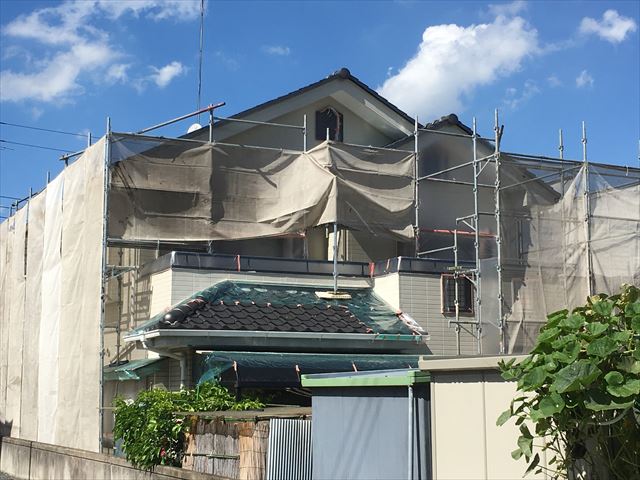 戸建て住宅、クリ－ンマイルドで塗り替え工事になります/水戸市