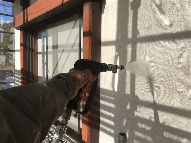 水戸市内原町/外壁と附帯部塗装・高圧洗浄