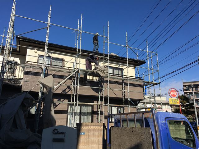 色替え工法完了全景