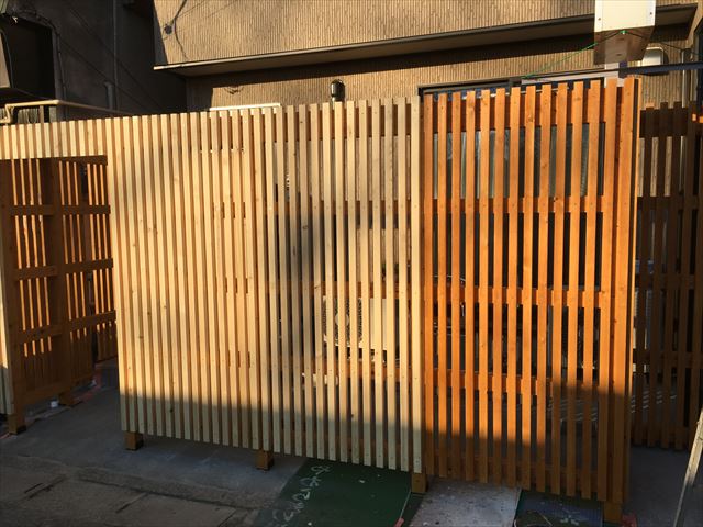 木製フェンス