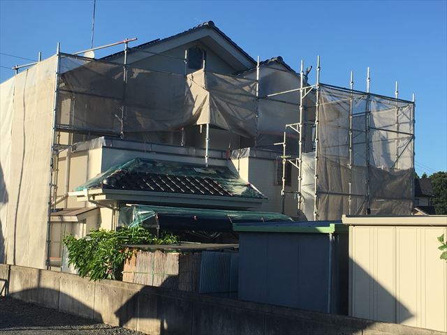 クリ－ンマイルドシリコンで塗り替え工事の外壁等補修/水戸市