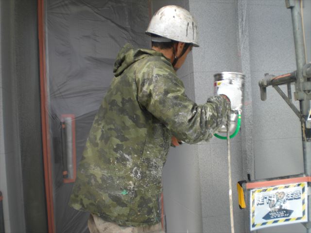 吹付作業