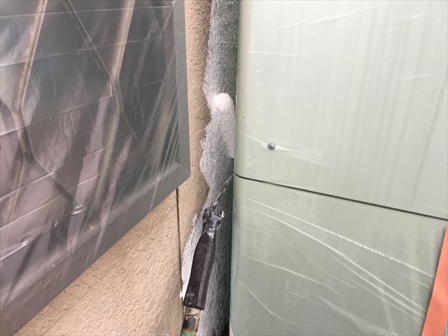 外壁 下塗り作業
