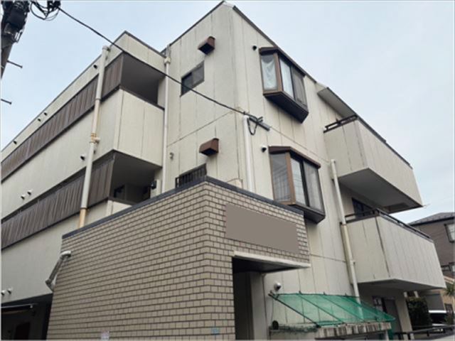 取手アパート外壁塗装