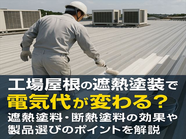 1工場屋根の遮熱塗装