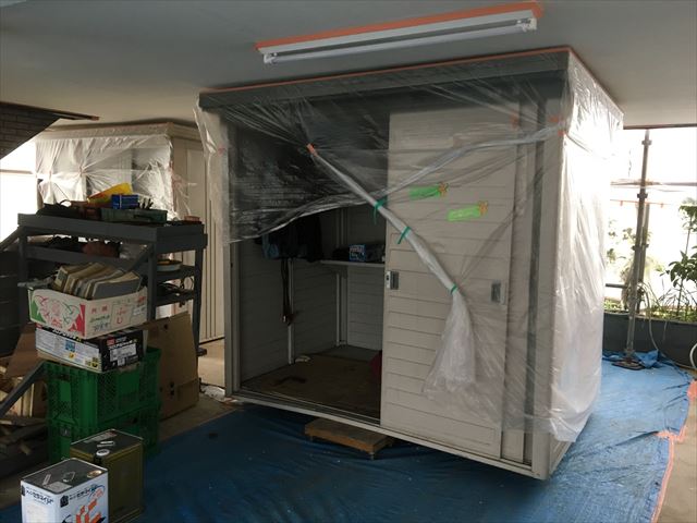 S邸物置移動