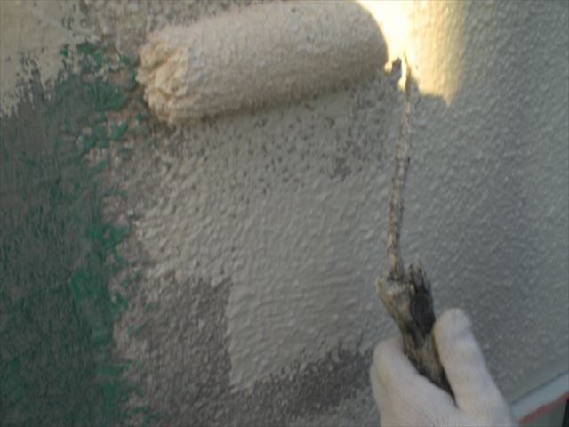 上塗り作業