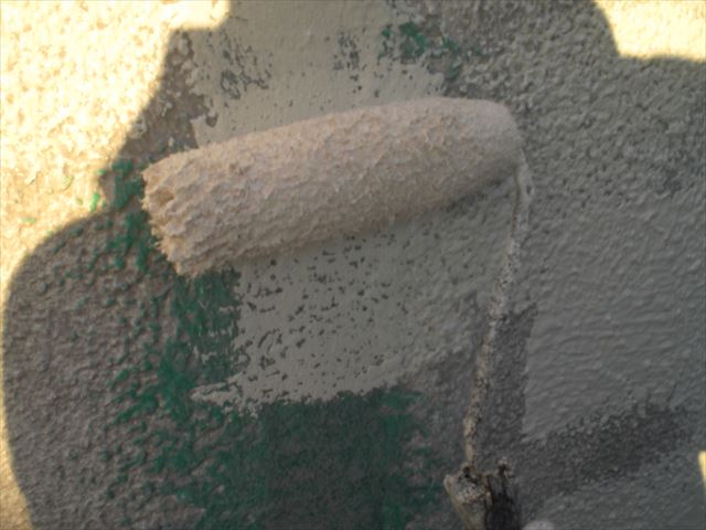 上塗り作業