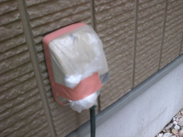 外部コンセント養生