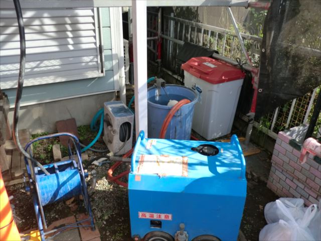 高圧洗浄機セッティング
