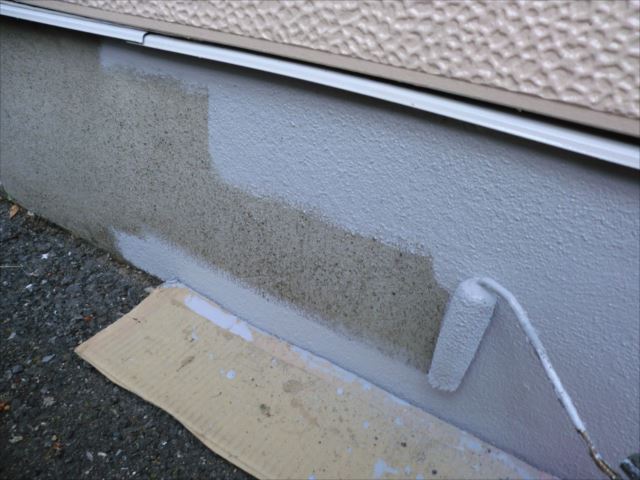 基礎着色1回目、ベースプロテクト