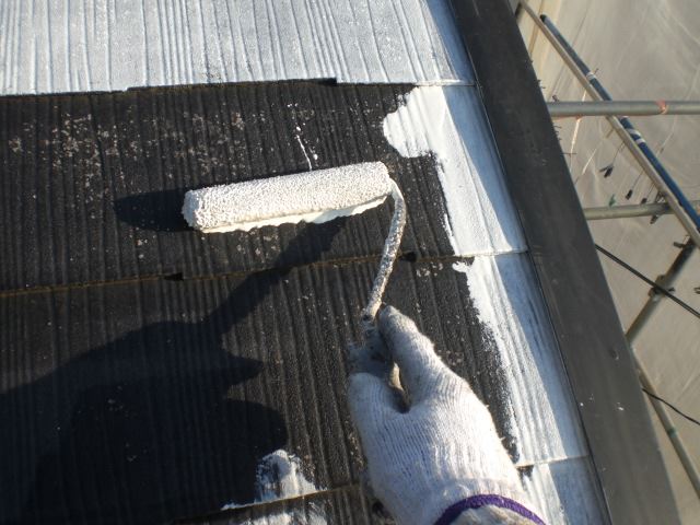 下塗り作業