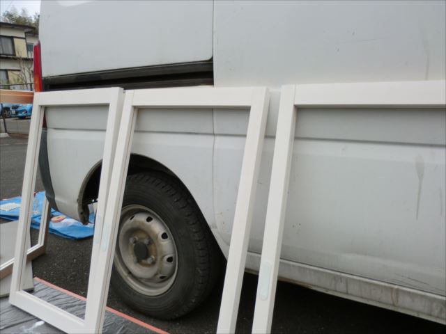 建具引き戸塗装、オイルステイン