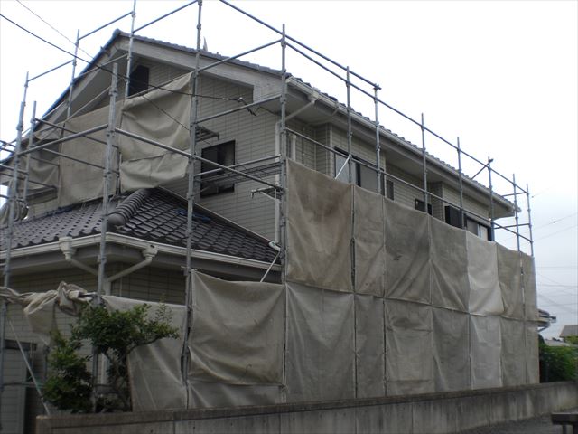 K邸 台風対策