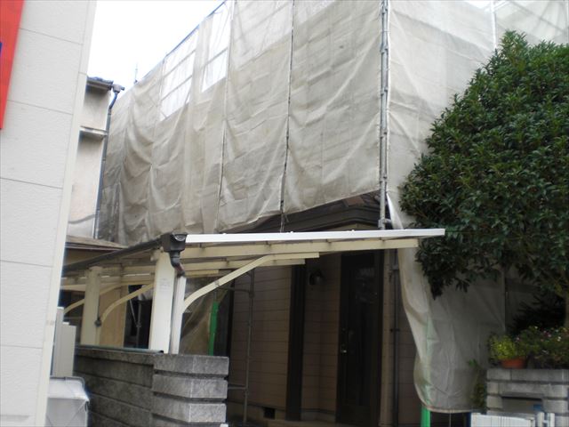 SXL外装リフォーム　塗り替え前に高圧洗浄をしてきました。日立市
