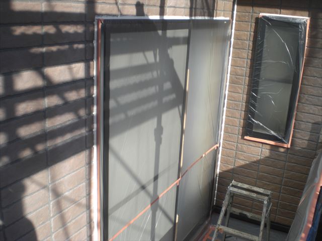 窓養生　