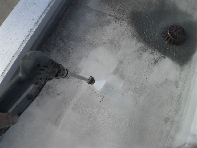 シート防水洗浄