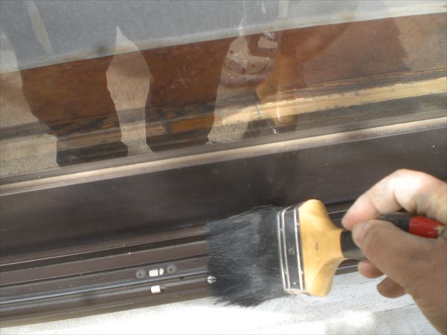 サッシ清掃