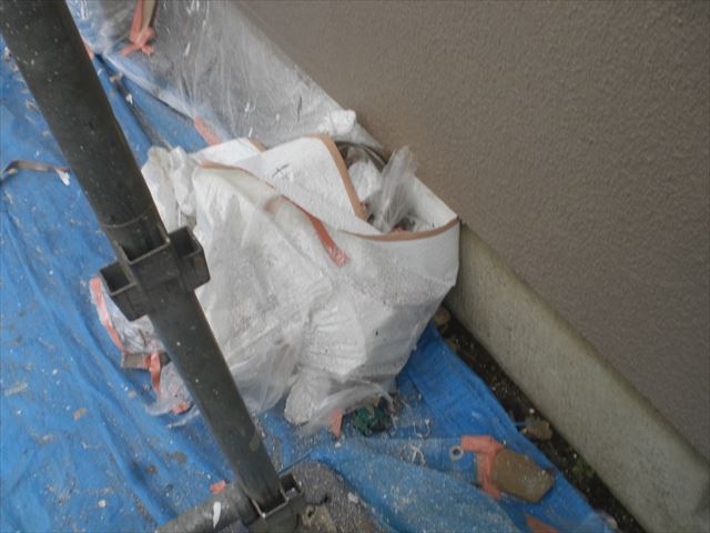 足元養生剥がし