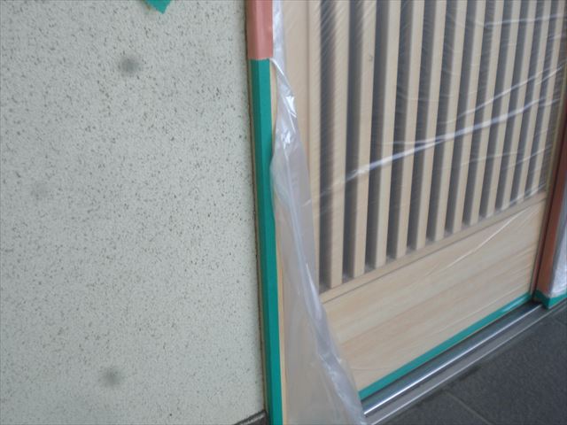 玄関ドア養生