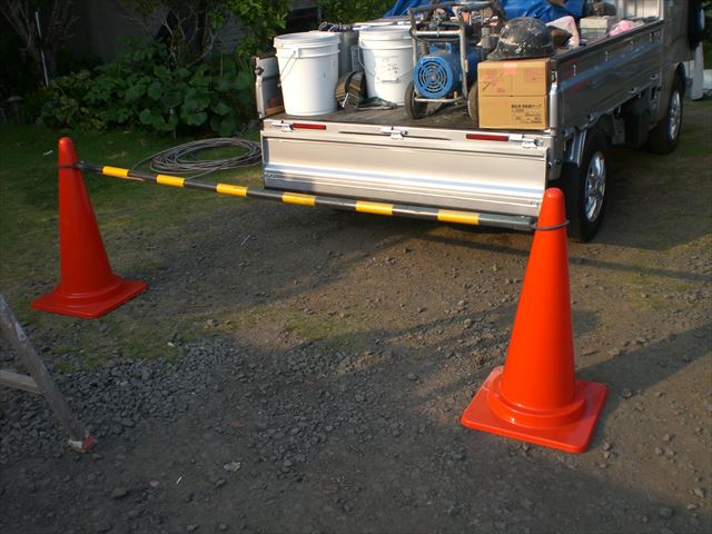那珂市戸建て住宅のＡＬＣ外壁の養生と下塗り作業をしてきました