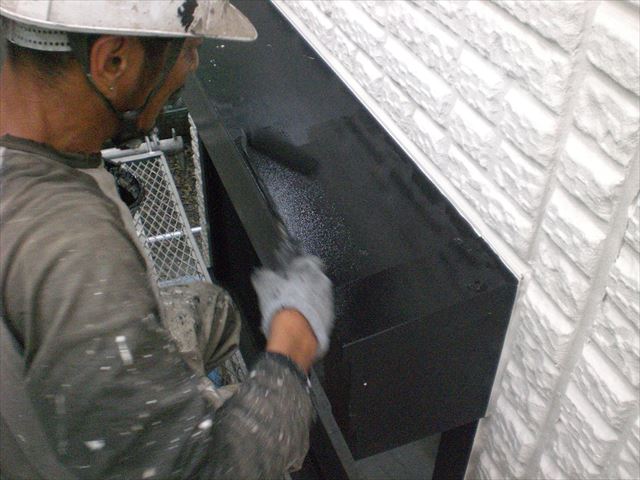シャッターBOX着色