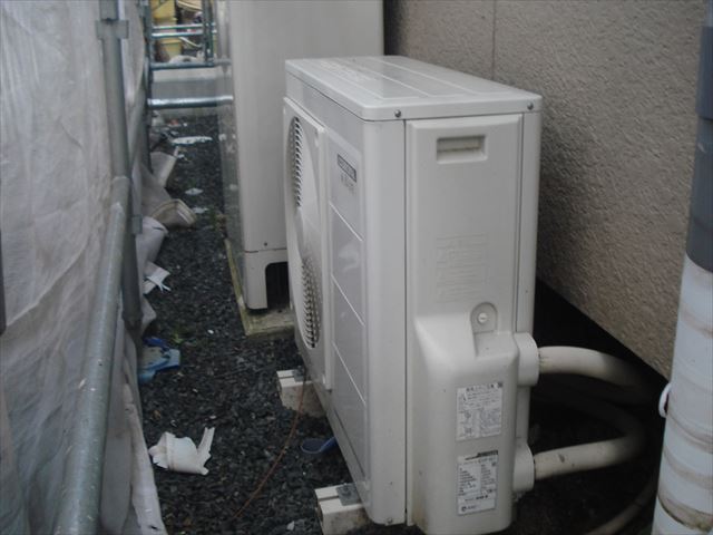 S邸室外機養生前