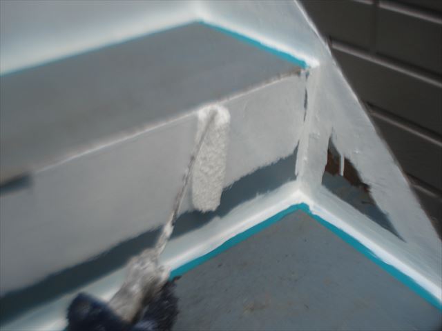 S邸鉄骨階段サビ止め