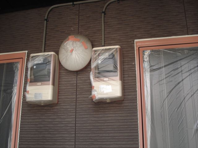 水戸APT電気メーター養生