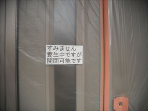 玄関養生