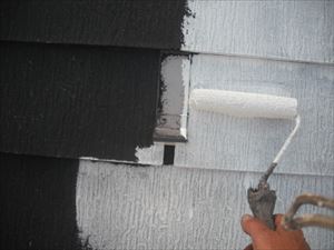 屋根下塗り
