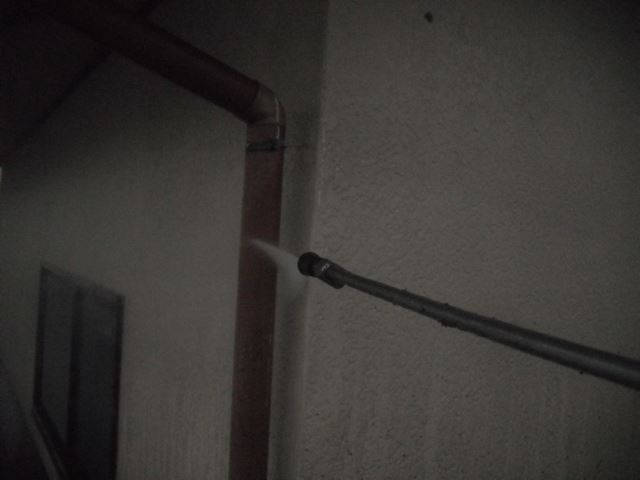 付帯部の高圧洗浄
