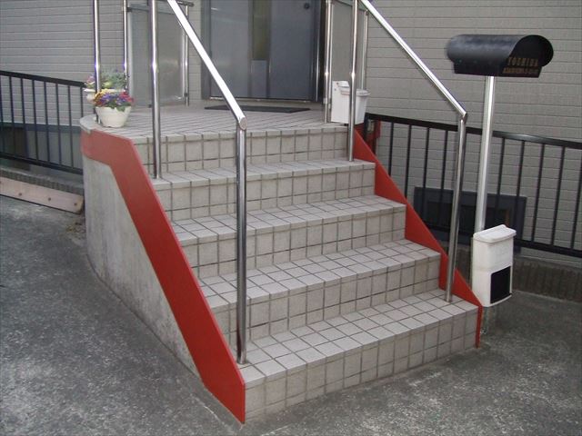 階段ササラ錆止め