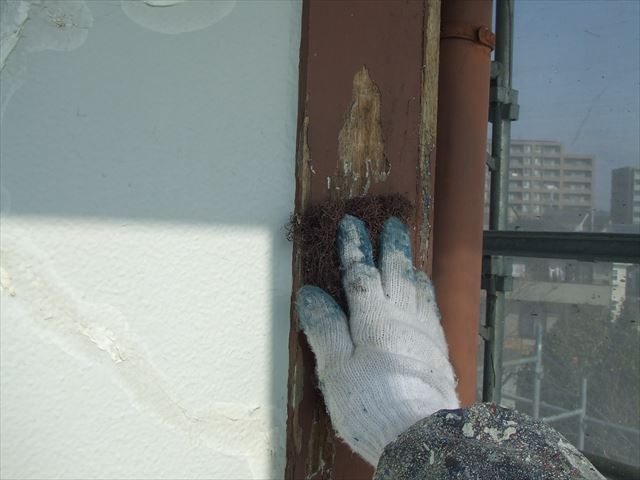 木部柱ケレン